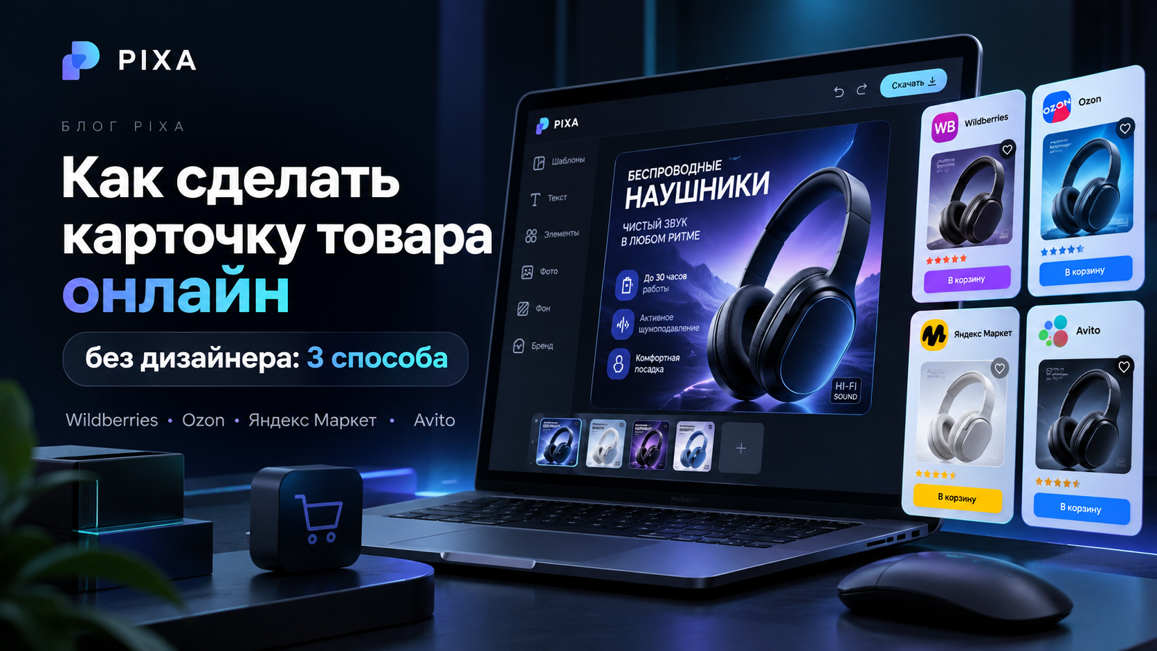 Как сделать карточку товара онлайн без дизайнера: 3 способа